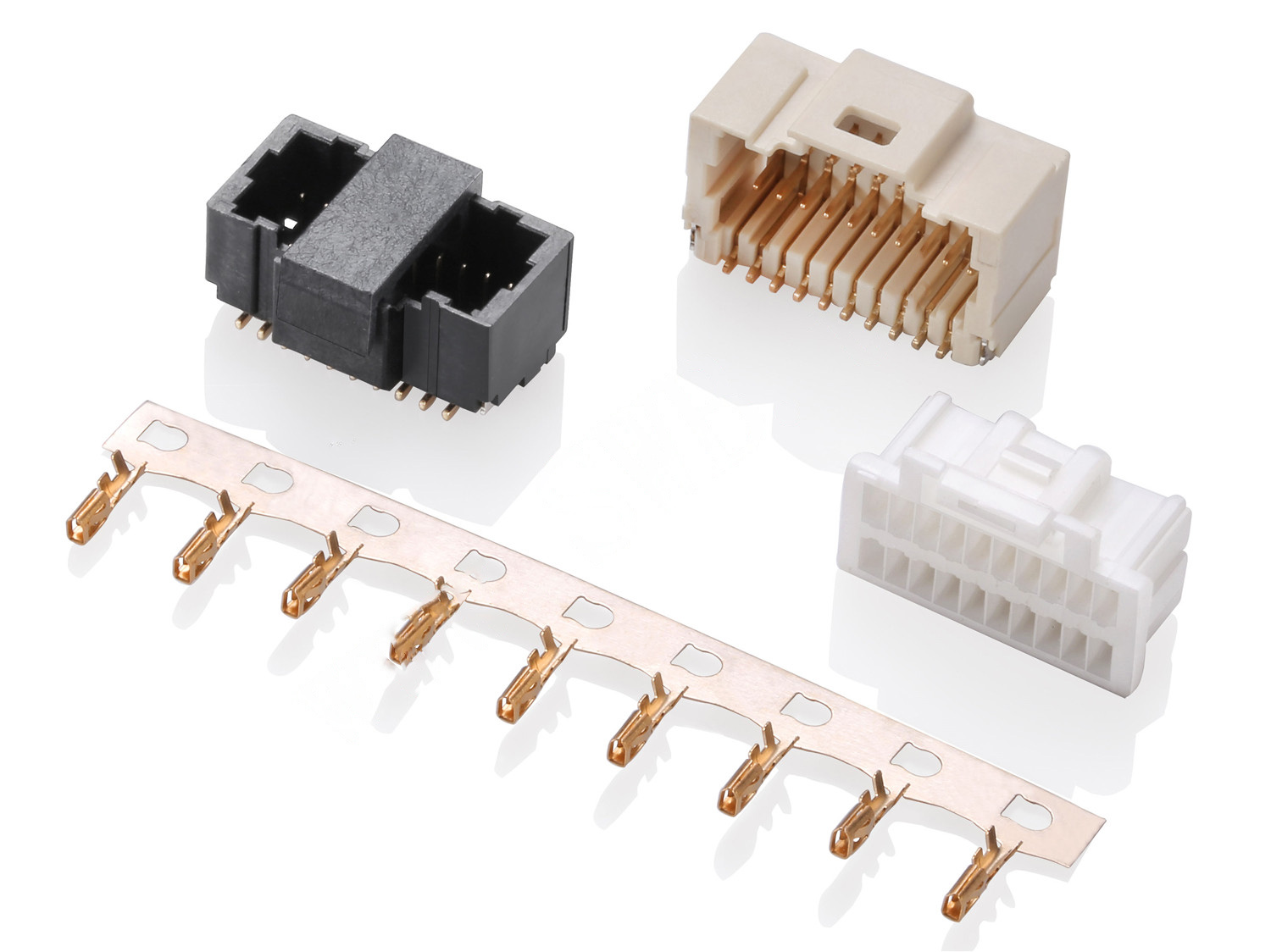 1038  Double Row Series 1.00mm Pitch (.039＂) 線對板連接器